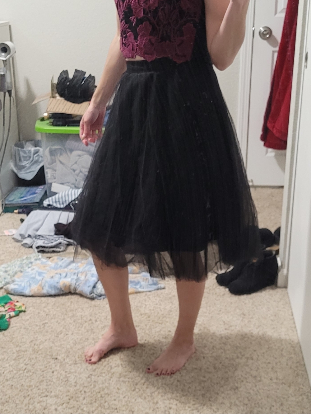 Black Tulle Skirt Lined